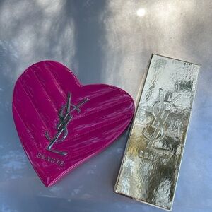 Saint Laurent Pink Heart and Gold Box Set